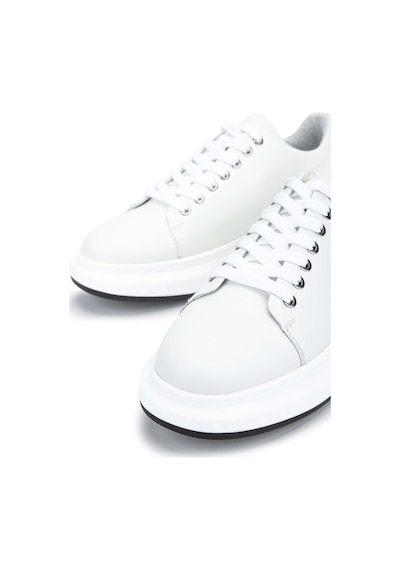 Tamer Tanca Erkek Hakiki Deri Beyaz Sneakers & Spor Ayakkabı 381 19669 Erk Ayk Y24 Beyaz Beyaz