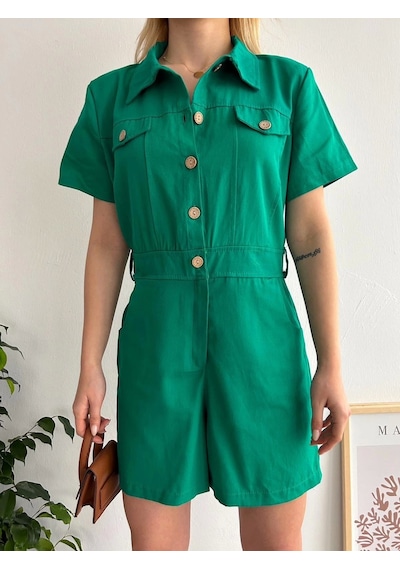 Gabardin Tulum S24761 Yeşil