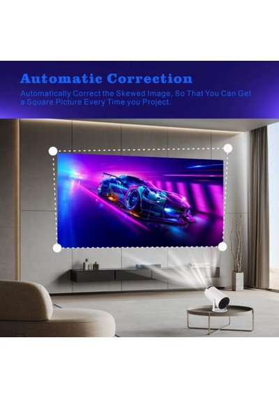Hy300 Wifi Taşınabilir Otomatik Keystone Projektör, -4k Fhd 1 Adet
