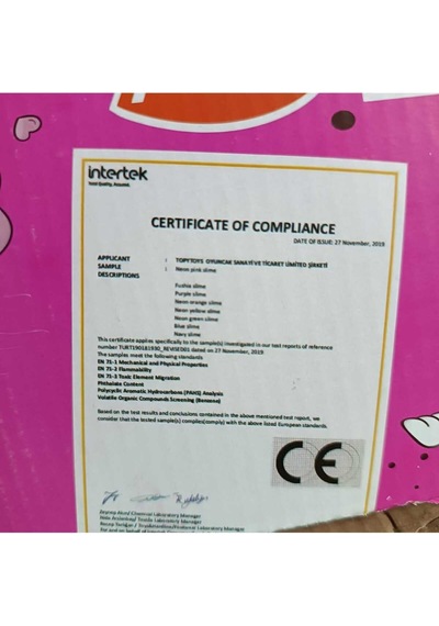 Özel Kalpli Kutu 3x200 Gr Slime Ele Yapışmayan Köpüklü Slaym Seti Sertifikalı, Çok Renkli