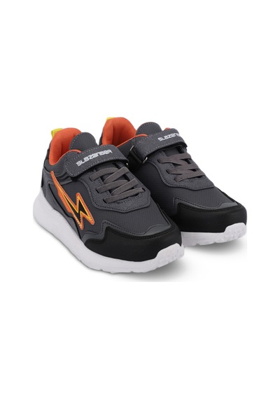 Slazenger KAORU KTN Çocuk Cırt Cırtlı Koyu Gri Günlük Spor Ayakkabısı