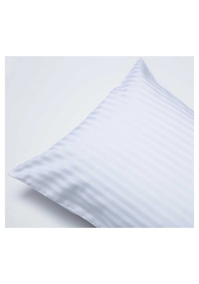 Orta Boy 40x60cm %100pamuklu Saten Fermuarlı Yastık Kılıfı 2adet Beyaz