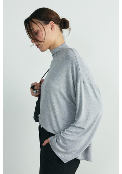 Suud Collection Gri Olivia Bluz