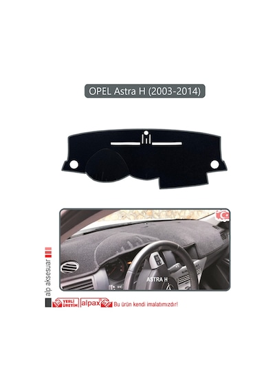 Opel Astra H 2003-2014 Torpido Koruma Halısı Gri Kenar