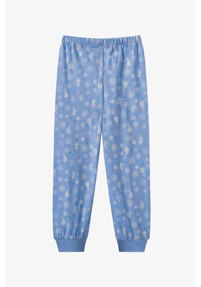 Penti Mavi Kız Çocuk Lic Erkek Çocuk Frozen Pamuklu Pijama Takımı Bu11