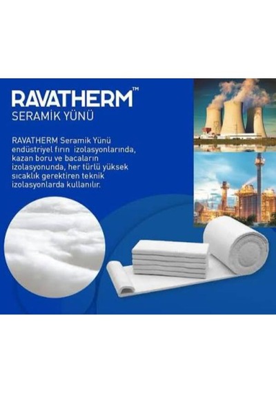 Seramik Yünü Battaniye 7200 X 610 X 25mm - 128kg/m3