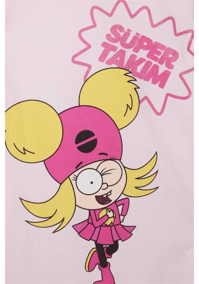 Defacto Super 1 Takım Kısa Kollu Elbise Kız Çocuk H7992a826smpn96 Pembe-pn96