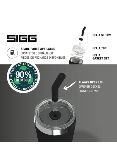 Yalıtımlı Bardak Travel Mug Helia Peaceful Black Tekrar Kullanılabilir Cam Pipet Ve Temizlik Fırçası İle Sızdırmaz Bpa İçermez 18/8 Paslanmaz Çelik Siyah 0,6 L Çok Renkli Yalıtımlı Bardak Travel Mug Helia Peaceful Black Tekrar Kullanılabilir Cam Pipet Ve Temizlik Fırçası İle Sızdırmaz Bpa İçermez 18/8 Paslanmaz Çelik Siyah 0,6 L Çok Renkli