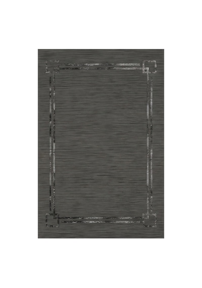 Kartela Halı Seno Halı Kaymaz Taban Makinede Yıkanabilir Halı Antrasit - 60 X 90 Cm