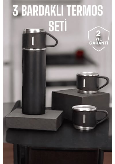 Hepsi 500 Ml Kapasiteli Taşınabilir Basınçlı Termos Seti Günlük Kullanım İçin İdeal Najmaddin Diğer