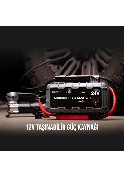 Noco Genius Gb251 24V 3000Amp Ultrasafe Lityum Akü Takviye +    Powe