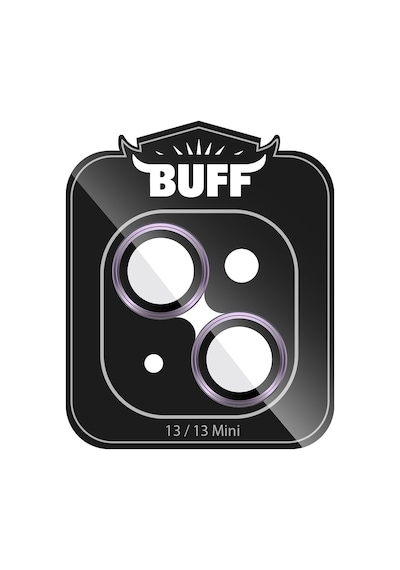 Buff Apple Uyumlu iPhone 13 / 13 Mini Kamera Metal Lens Koruyucu Mor