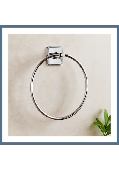 Buradabulabilirsin Yuvarlak Metal Yapışkanlı Banyo Havluluk Bbz