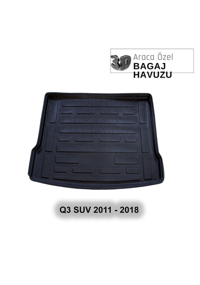 Audı Q3 Suv 2011 - 2018 Araca Özel 3d Bagaj Havuzu