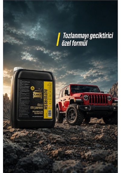 5 Litre Profesyonel Araç Bakım Seti Lastik + Şampuan + Jant + Torpido