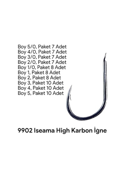 Shogun 9902 Iseama Olta İğnesi No:1/0 - Standart