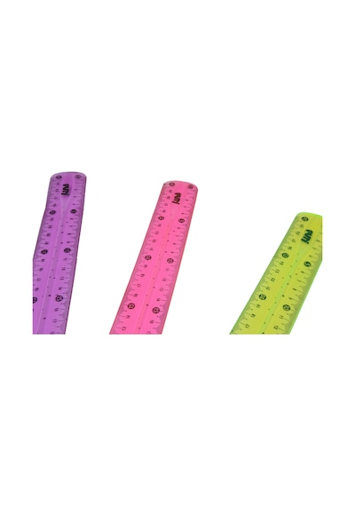 Puti Flexi Kırılmaz Cetvel 30 CM Şeffaf