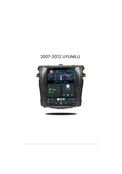 Snp Serisi Toyota Corolla 2007 - 2011 Uyumlu Tesla Ekran 6-128gb Hafıza Multimedya Sistemi Ve Geri Görüş Kamerası 9.7''