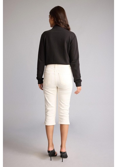 Defacto Slim Fit Kapri Pantolon I0179ax26hswt1 Beyaz-wt1