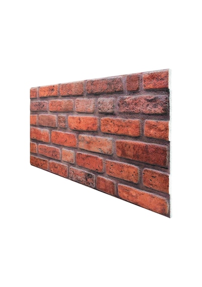 5 Adet X Tuğla Desenli 3D Strafor Köpük Duvar Kaplama Paneli (446785705)