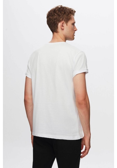 D's Damat Ds Damat Comfort Beyaz %100 Pamuk T-shirt 6HC14ORT02006 Beyaz