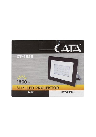 Cata Led Projektör 20w Beyaz Ct-4656