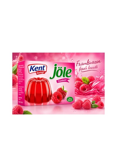 Kent Frambuazlı Toz Jöle 100 G Ev Yapımı Tatlı Keyfi - 902956962