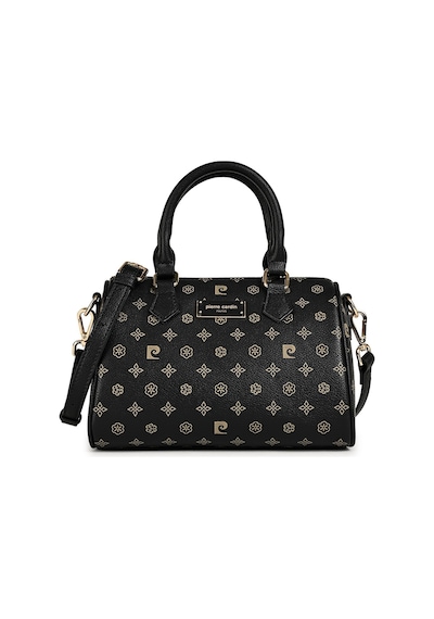 Pierre Cardin 05pc26y106171 Monogram Desenli Siyah Ayarlanabilir Askılı Kadın Omuz Çantası