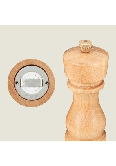 Cole & Mason H233011 Londra Doğal Kayın Tuz Ve Karabiber Değirmenleri 220mm Çok Renkli