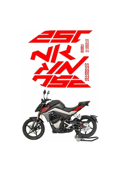 Cf Moto Cf Moto 250 Nk Sticker Seti Kırmızı