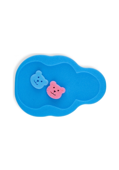 Babyjem Bebek Küvet İçi Sünger + Yıkama Süngeri Mavi