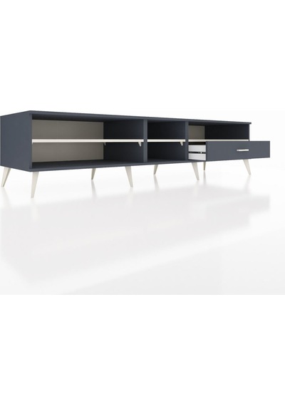Kronos Tv Ünitesi 3 Raflı Tek Çekmeceli 220x59x51 Antrasit-aytaşı/antrasit Aytası/antrasıt - Antrasıt Kronos Tv Ünitesi 3 Raflı Tek Çekmeceli 220x59x51 Antrasit-aytaşı/antrasit Aytası/antrasıt - Antrasıt