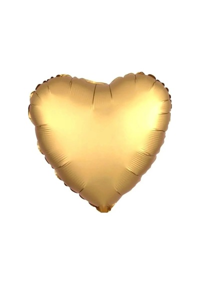 Kalp Folyo Balon - 18 Inç 45 Cm - Kalp Balon Gold