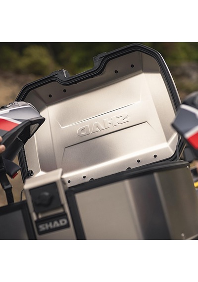 Shad Tr-55 Motosiklet Metal Arka Çanta Titanyum