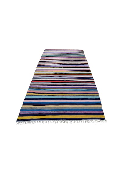 Kilim Antik El Dokuma Pamuklu Anadolu Yörük Kilimi 0076 - Yeni - Çok Renkli