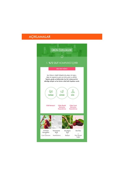 Missha A'PIEU Mulberry Blemish Clearing Ampoule Leke Karşıtı Aydınlatıcı Dut Özlü Ampul 30 ML