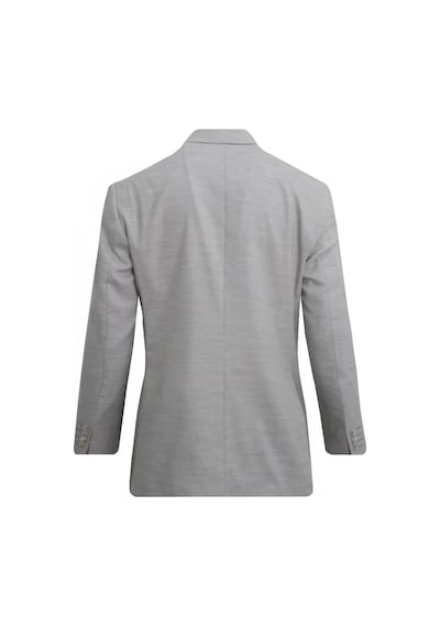 Uki Gri Comfort Fit , Mono Yaka, 2 Düğme Çift Yırtmaç Çizgili Klasik Takım Elbise