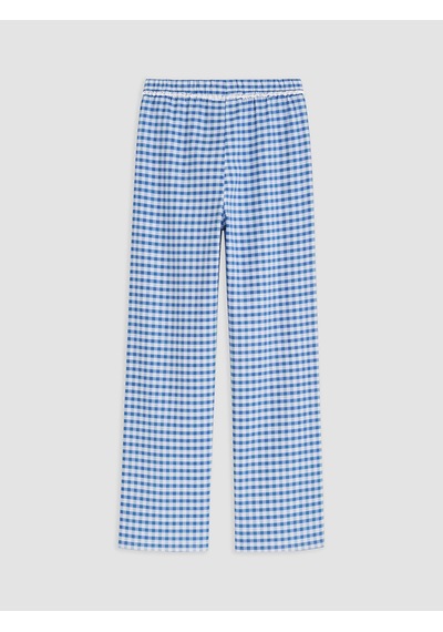 Lcw Dream Lacivert Ekose Kadın Pijama Alt