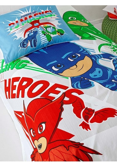 Taç Lisanslı Pike Takımı Tek Kişilik PJ Masks Heroes