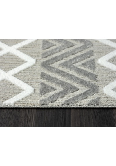 Sümer Sm003a Gri Halı Iskandinav Desen Dekoratif Modern Tozuyok Antialerjik Salon Halısı Koridor-298 Gri