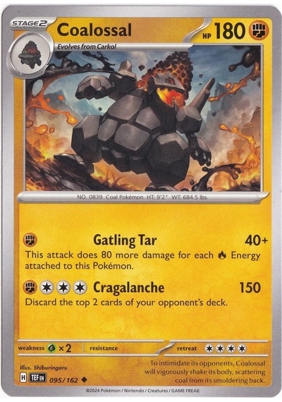 Coalossal 095/162 - Temporal Forces - Pokemon Kartı Mint