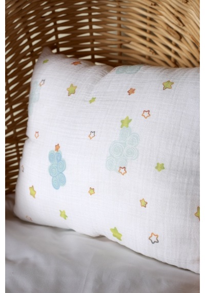 Müslin Desenli Nano Jel Bebek Yastık 35x45 Cm - Ztyastık 001