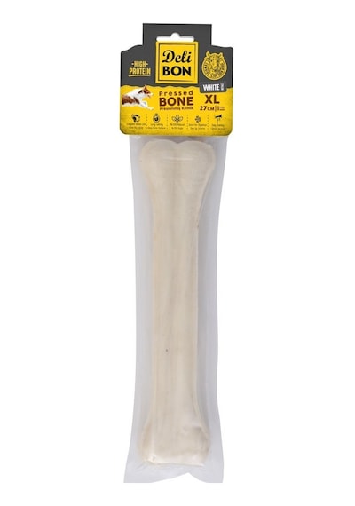 Delibon Beyaz Pres Köpek Kemiği 27 CM