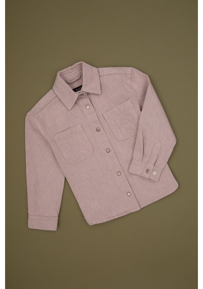 U.s. Polo Assn. Kız Çocuk Pudra Gömlek Jean 50314492-vr042 Pudra