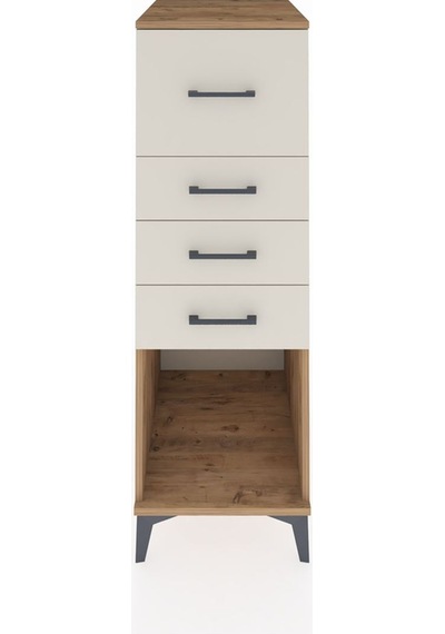 Kronos Dolap 4 Çekmeceli 44x59x134 Çam-aytaşı Atlas Çam