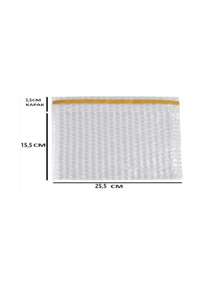 Balonlu Patpat Torba, Bantlı Baloncuklu Torba 15cm En X25cm Boy +5cm Kapak 10 Adet