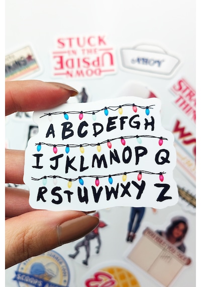 Stranger Things Sticker Paketi 23 Parça Kaliteli Su Geçirmez Etiket Seti Çok Renkli