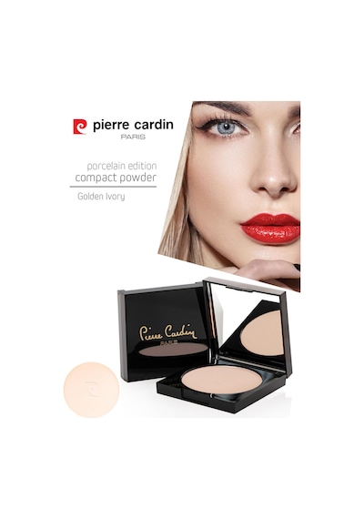 Pierre Cardin Porcelain Edition Compact Powder Pudra Golden