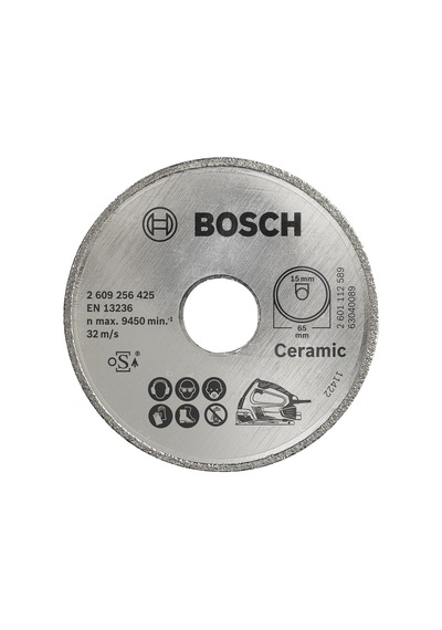 Bosch - Seramik İçin Pks 16 Multi Uyumlu Elmas Kesme Diski 65 X 15mm
