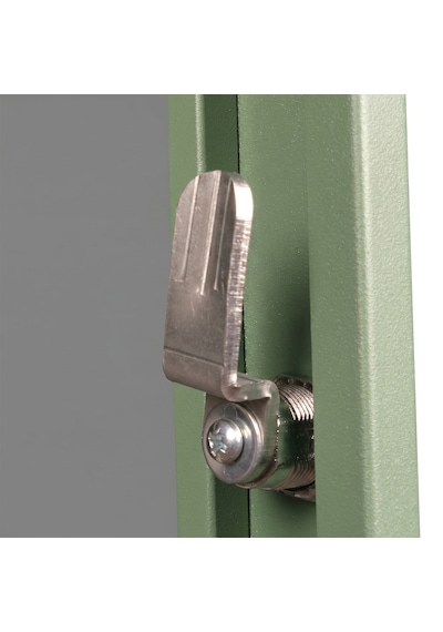 Alfafonet Ziglat Serisi Kilitli Metal Home Office Dolabı Cam Kapaklı Yeşil Ral 6018 450x600x450 Mm